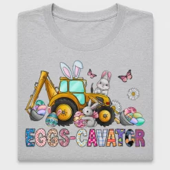 Easter Excavator Egg Cavator DTF Transfer