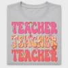 Retro Teacher Squad DTF Transfer