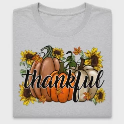 Thankful Pumpkin Sunflower DTF Transfer