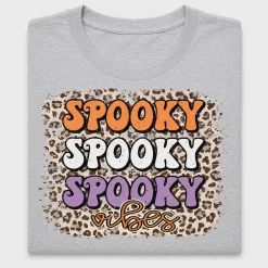 Spooky Vibes Leopard DTF Transfer