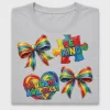 Autism Awareness Rainbow DTF Transfer