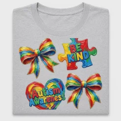 Autism Awareness Rainbow DTF Transfer