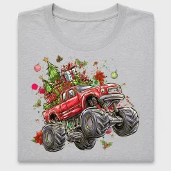Christmas Monster Truck DTF Transfer