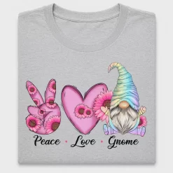 Peace Love Gnome DTF Transfer