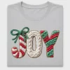 Joy Faux Yarn Christmas DTF Transfer
