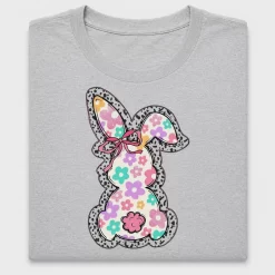 Retro Floral Bunny DTF Transfer