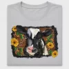 Western Cow Sunflower DTF Transfer