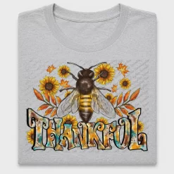 Thankful Bee Sunflower DTF Transfer