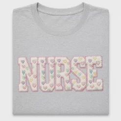 Nurse Heart Embroidery DTF Transfer