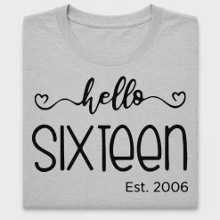 Hello Sixteen DTF Transfer