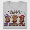 Hallothanksmas Highland Cow DTF Transfer