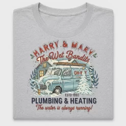 Retro Christmas Plumbing DTF Transfer