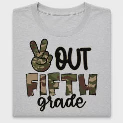 Peace Out 5th Grade DTF Transfer