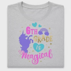 Magical 6th Grade Unicorn DTF Transfer
