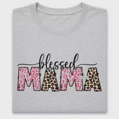 Blessed Mama Leopard Print DTF Transfer