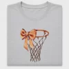 Vintage Basketball Hoop Bow DTF Transfer