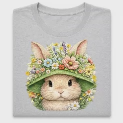 Floral Easter Bunny DTF Transfer