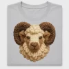 Faux Yarn Ram Head DTF Transfer