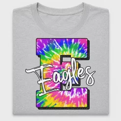 Tie Dye Eagles Retro DTF Transfer