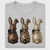 Sequin Leopard Bunny DTF Transfer