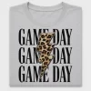 Game Day Leopard Lightning DTF Transfer