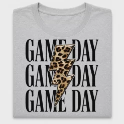 Game Day Leopard Lightning DTF Transfer