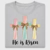 Easter Crosses DTF Transfer with Leopard Bows