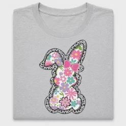 Floral Easter Bunny DTF Transfer