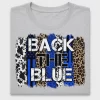 Back the Blue Grunge DTF Transfer