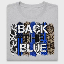 Back the Blue Grunge DTF Transfer