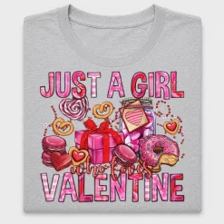 Just a Girl Valentine DTF Transfer