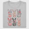 Floral Easter Bunny DTF Transfer