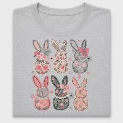 Floral Easter Bunny DTF Transfer