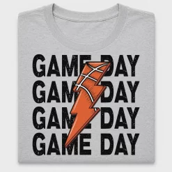Retro Game Day Lightning Bolt DTF Transfer