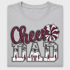 Cheer Dad Camo DTF Transfer