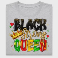 Black Strong Queen DTF Transfer