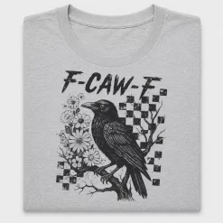 Distressed Crow Checkered DTF Transfer