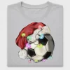Christmas Soccer Ball Santa DTF Transfer
