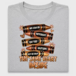 Same Heart Inside Crayons DTF Transfer