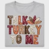 Talk Turkey To Me Sequin DTF Transfer