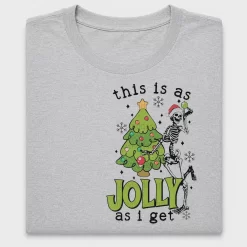 Skeleton Christmas Tree DTF Transfer