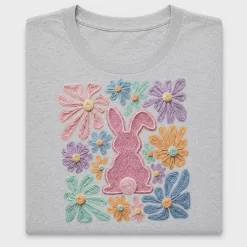 Boho Bunny Floral DTF Transfer