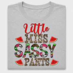 Little Miss Sassy Pants DTF Transfer
