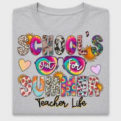 School's Out For Summer Teacher Life DTF Transfer