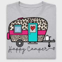 Happy Camper Leopard Caravan DTF Transfer
