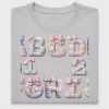 Pastel Alphabet Bunny DTF Transfer