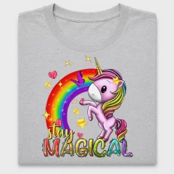 Colorful Unicorn Stay Magical DTF Transfer