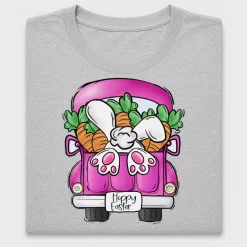 Easter Bunny Pink Truck DTF Transfer