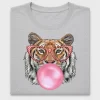 Retro Tiger Blowing Gum DTF Transfer