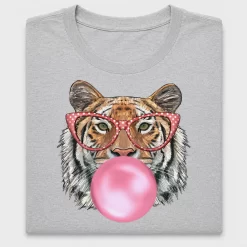 Retro Tiger Blowing Gum DTF Transfer